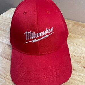 Red Milwaukee Tool Embroidered Hat – Adjustable – Wild Impact Marketing – Unused